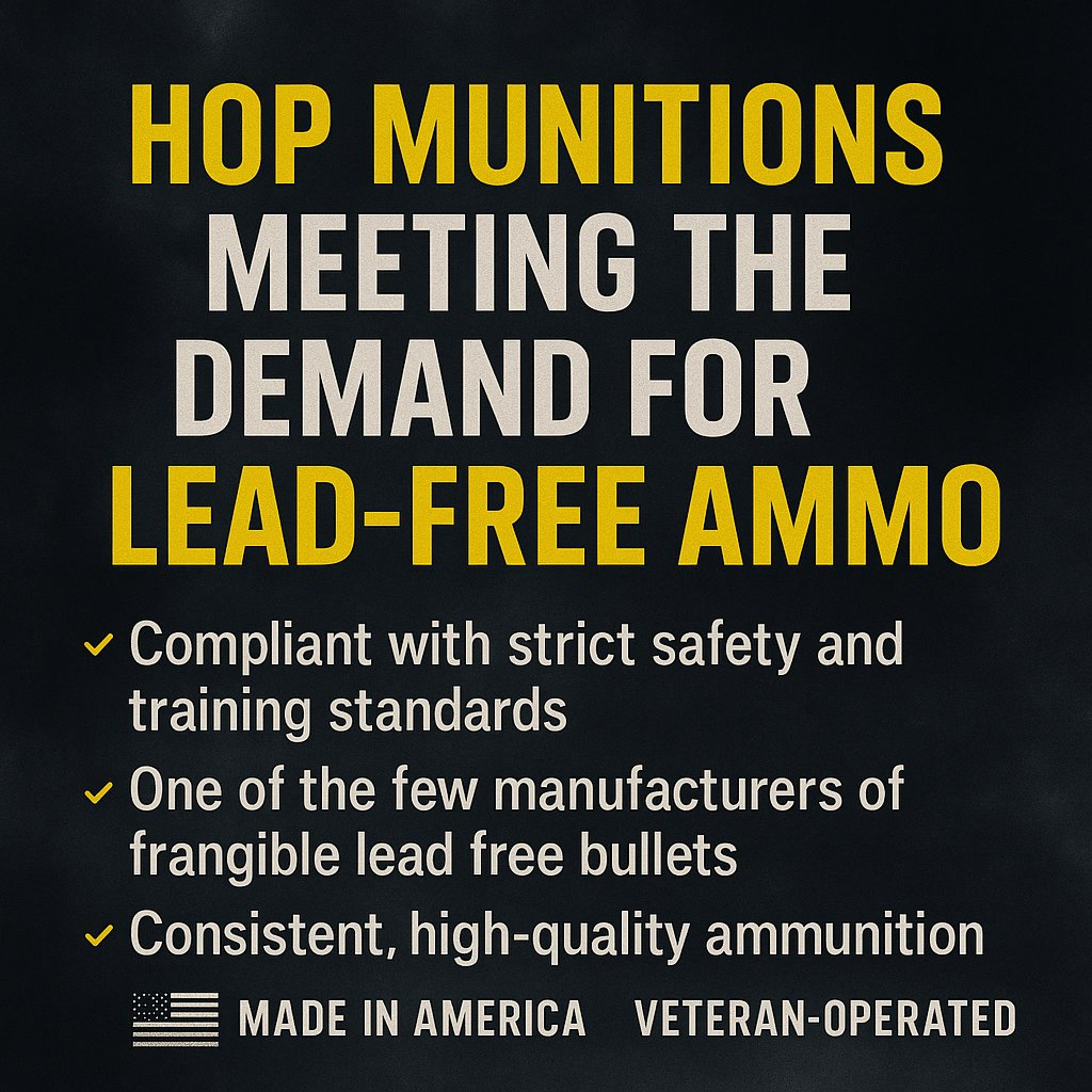 Make the switch to lead-free and experience cleaner, safer training without sacrificing performance.

👉 Available now at hubs.li/Q03GpdJG0 – stock up today!

#LeadFree #Frangible #AmericanMade