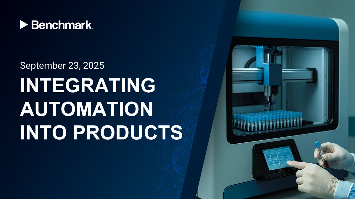 BenchElec's tweet image. Discover how to design robotic systems for usability, functionality, and scalability. Join Benchmark’s webinar on September 23 to learn about integrating robotics into medical and industrial products. go.bench.com/46sHXuK #WhenItMatters