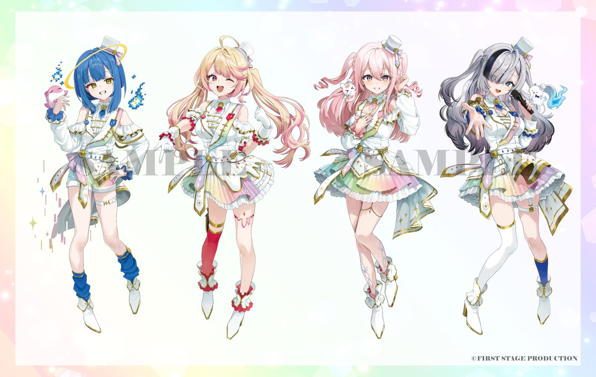【お仕事！】
REALITY Studios株式会社：FIRST STAGE PRODUCTION様開催のリアルイベント【PRISM parade】にて、餅付ぬるぽ様・夢伽なのね様・龍ヶ浜ゅぇ様・幽々ゆら様のキービジュアルを描かせていただきました！何卒よろしくお願いいたします✨
#いちプロ #PRISM_parade