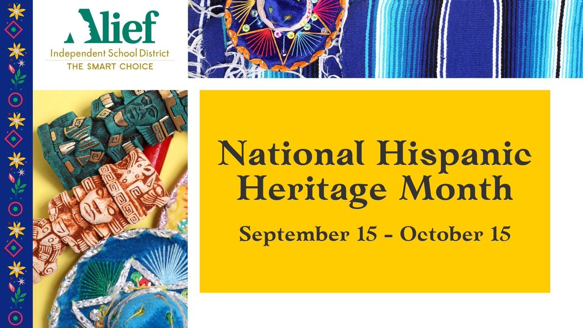 In Alief ISD, Hispanic Heritage Month is a time to celebrate culture, traditions, and stories that shape our community. Throughout the month, we’ll share voices from our students and staff as they reflect on what this celebration means to them. Stay tuned! #SomosAlief
