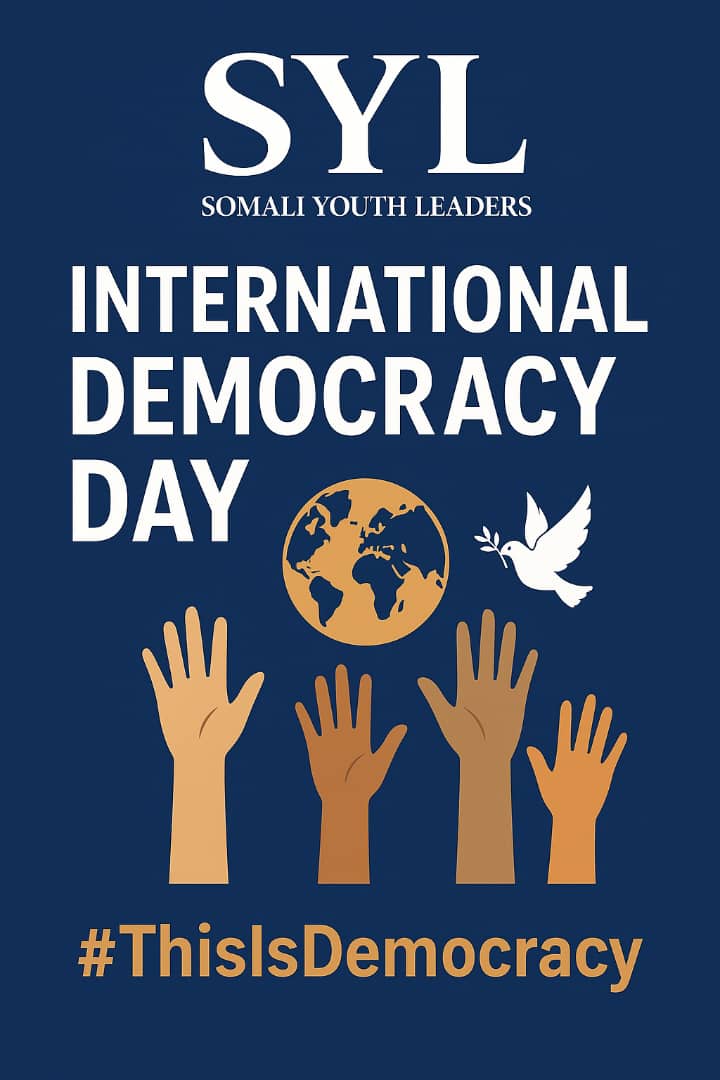 Somali Youth Leaders 🇸🇴 (@somaliyleaders) on Twitter photo 🎉 This #DemocracyDay2025, We proud to join <a href="/CIVICUSalliance/">CIVICUS</a> & partners in building pro-civic space narratives! Democracy isn't just a system; it's the active voice of our youth. 
This year, we reaffirm our commitment to:
✅ Amplify voices
✅ Protect space
✅ Champion inclusion 🎉 This #DemocracyDay2025, We proud to join <a href="/CIVICUSalliance/">CIVICUS</a> & partners in building pro-civic space narratives! Democracy isn't just a system; it's the active voice of our youth. 
This year, we reaffirm our commitment to:
✅ Amplify voices
✅ Protect space
✅ Champion inclusion