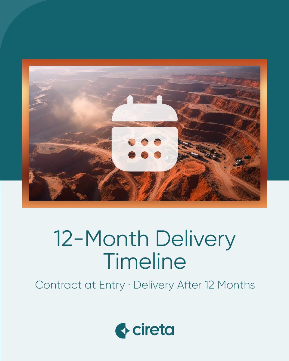 Cireta Official (@ciretaofficial) on Twitter photo Kinusi copper is delivered after 12 months from contract signing with CIF shipping, insurance, and final assay included.
Download White Paper: cdn.cireta.com/Whitepapers/Coβ¦
Contact us: sales@cireta.com Kinusi copper is delivered after 12 months from contract signing with CIF shipping, insurance, and final assay included.
Download White Paper: cdn.cireta.com/Whitepapers/Coβ¦
Contact us: sales@cireta.com