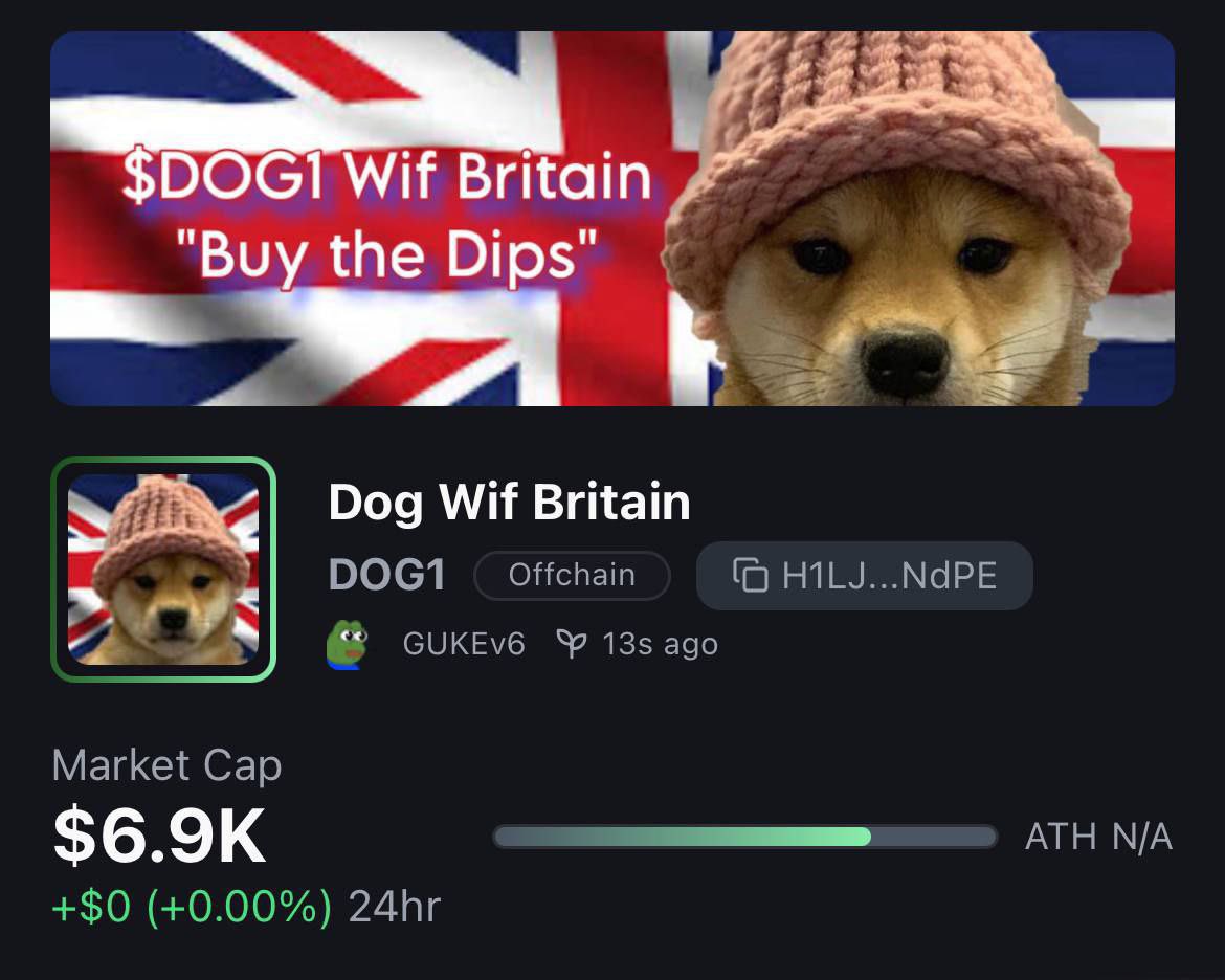_Toliver_'s tweet photo. @legiondyor 🇬🇧 The Dog wif the tea dips 🍵🐶
$DOG1 is here to rule the memecoin empire
Low cap. Big drip. British energy only.
Buy the dips before the Brits do 🇬🇧 CA: H1LJXXSRBjcaNEFSj645JzcQYeYNUGfanBd75ZaVNdPE
#DOG1 #DogWifBritain #MemecoinSeason https://t.co/UlxtCCp1BW