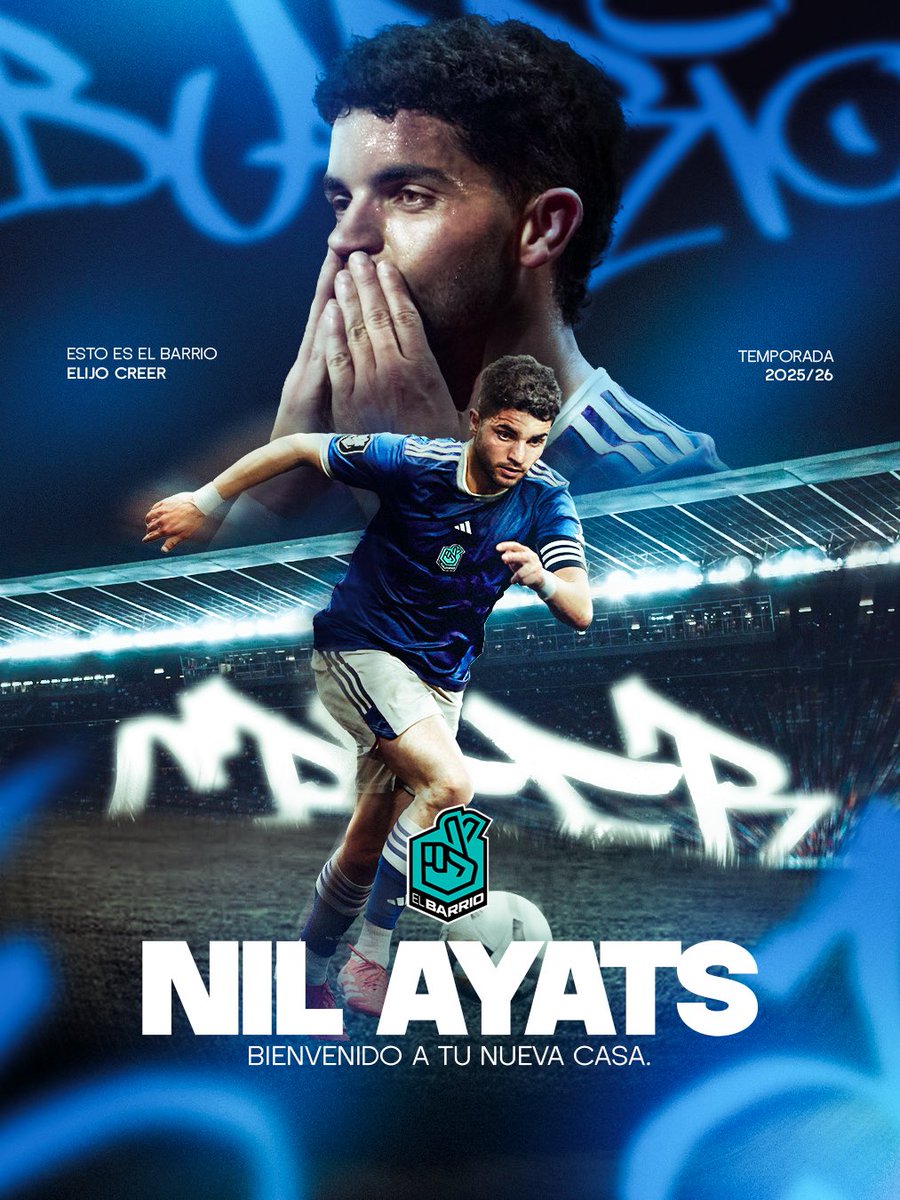 elbarrioklk_'s tweet photo. Primer fichaje confirmado: Nil Ayats 

Talento, garra y ambición para El Barrio.

Bienvenido, Nil. Este escudo ya es tuyo💙🤞🏼 https://t.co/giffxMZ6AT