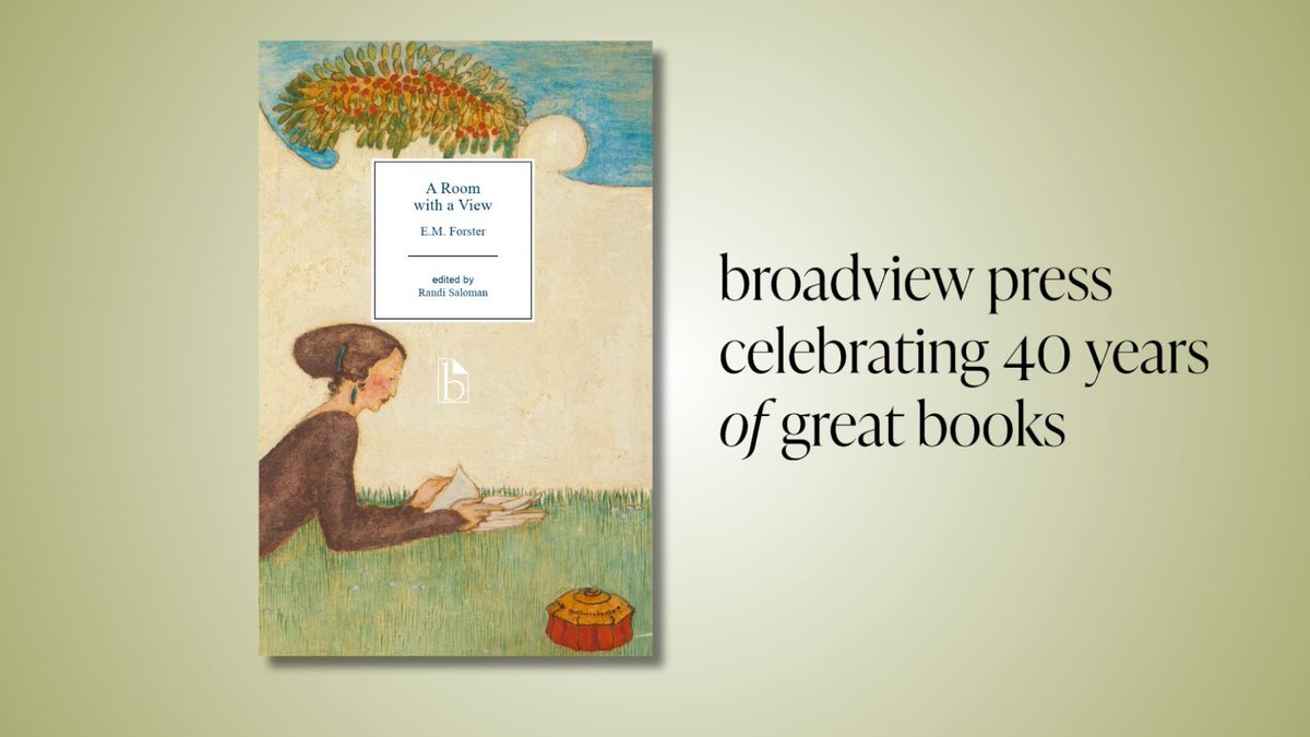 broadviewpress's tweet photo. Broadview's forthcoming text, A Room with a View, is the first complete critical edition of E.M. Forster's celebrated novel ✨ 

Get a FREE exam copy 👉 https://t.co/Nrqg13LFZu 

#NewAtBroadview https://t.co/NdTmPxVTTh