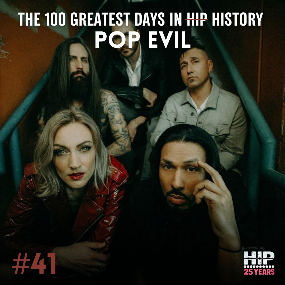 HIPVideoPromo's tweet image. Up next in our 100 greatest days in HIP History, we have... Pop Evil! #HIP100 #25yearsofHIPVideoPromo