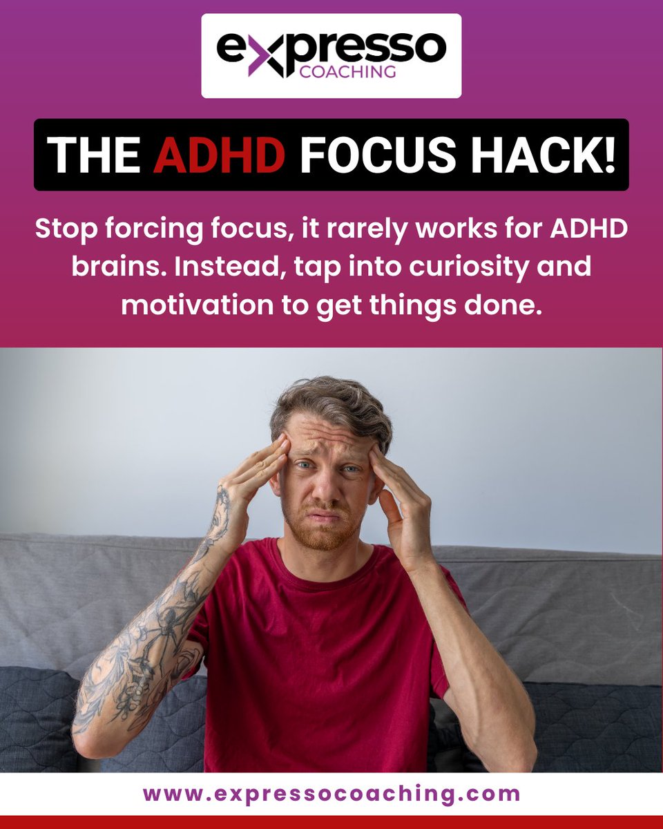 ADHDExpresso's tweet photo. The secret to focus with ADHD isn’t more discipline, it’s interest. Your brain lights up for what excites it.

The trick?

https://t.co/DnVkEShOFz
.
.
.
.
.
#ExpressoCoaching #adhd #adhdworld #adhdcoaching #adhdentrepreneur #adhdstruggles #adhdcoaching #adhdlife #adhdcommunity #adhdfocus #adhdgoals #adhdtransformation #adhdsupport #adhdhelp