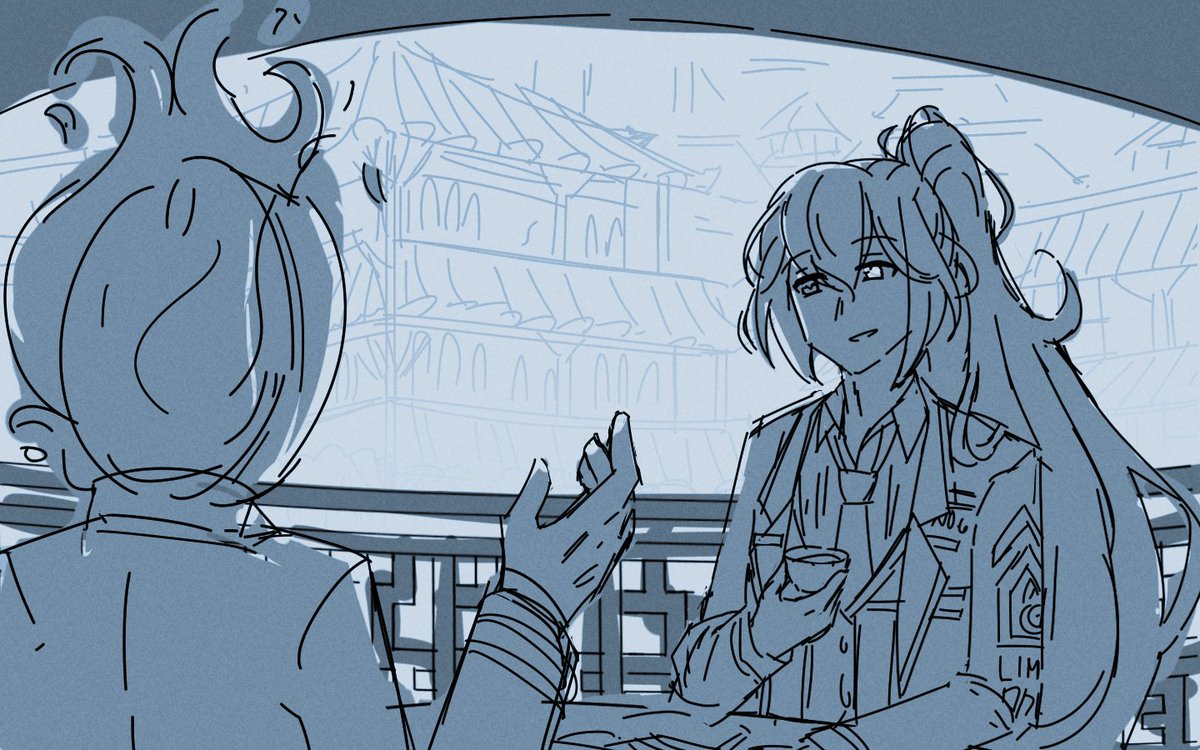 consultation tea time with Hong Lu and Dante #LimbusCompany