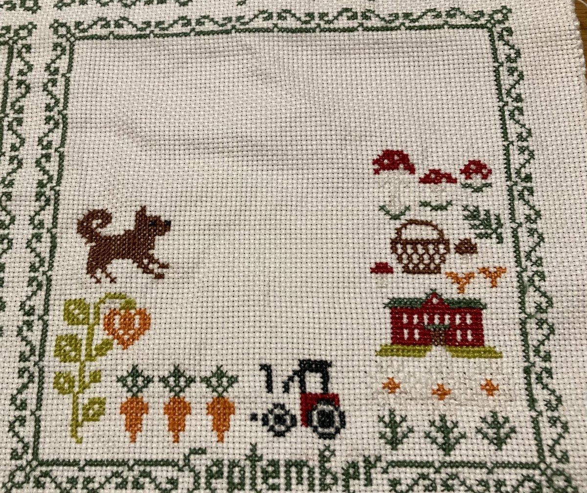 2025owlforest embroidery SAL
TWELVE MONTHS
9.September            6日目   

 #of_twelve_months_SAL
#クロスステッチ