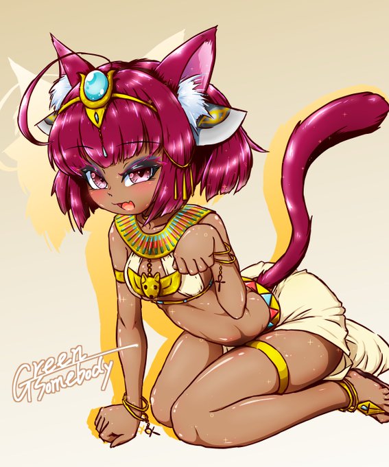 褐色エジプト猫耳ロリきりたん_(*'ω`* 」∠)_ 