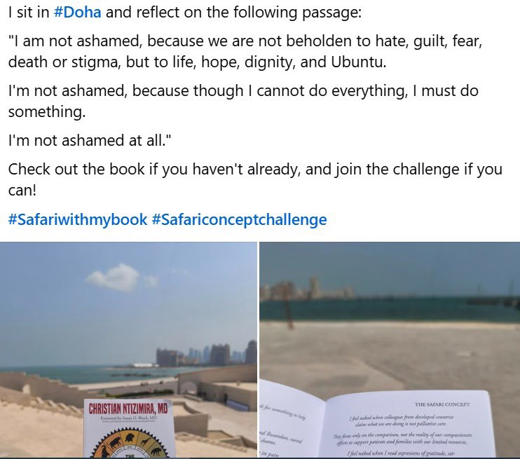 ACREOL Global (@acreolglobal) on Twitter photo Doha-Qatar๐ถ๐ฆ, a new stop for The Safari Concept, proving this journey has no borders.
Here is how you can also join the challenge:
๐ Buy your copy
๐ธ Snap it at a landmark
๐ฌ Share a line/metaphor
๐ Post with #SafariWithMyBook + #SafariConceptChallenge
๐ค๐พ Tag 2-3 friend to do Doha-Qatar๐ถ๐ฆ, a new stop for The Safari Concept, proving this journey has no borders.
Here is how you can also join the challenge:
๐ Buy your copy
๐ธ Snap it at a landmark
๐ฌ Share a line/metaphor
๐ Post with #SafariWithMyBook + #SafariConceptChallenge
๐ค๐พ Tag 2-3 friend to do