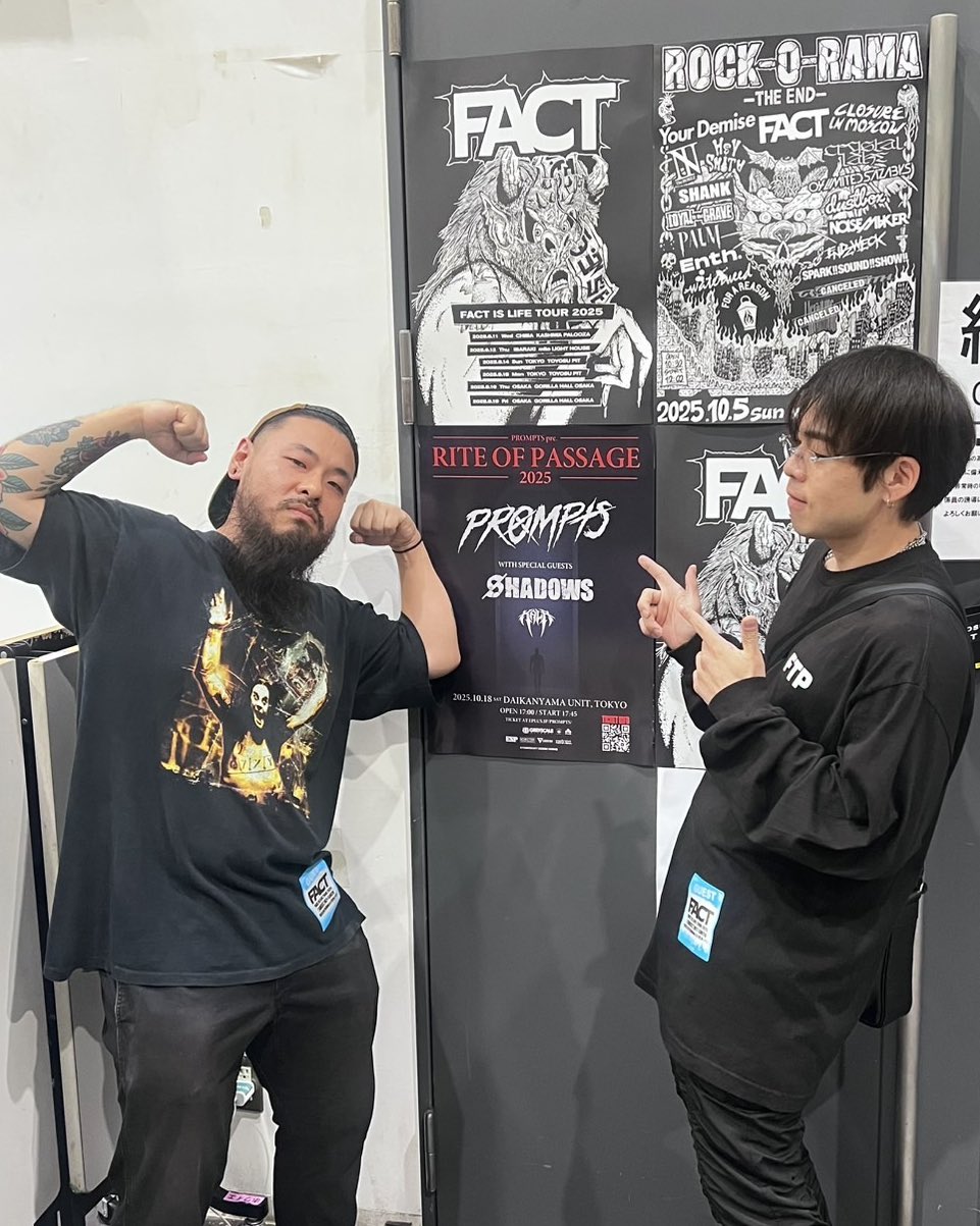 竜*様 FACT Tシャツ FACT IS LIFE TOUR Tee 竜*様 FACT T