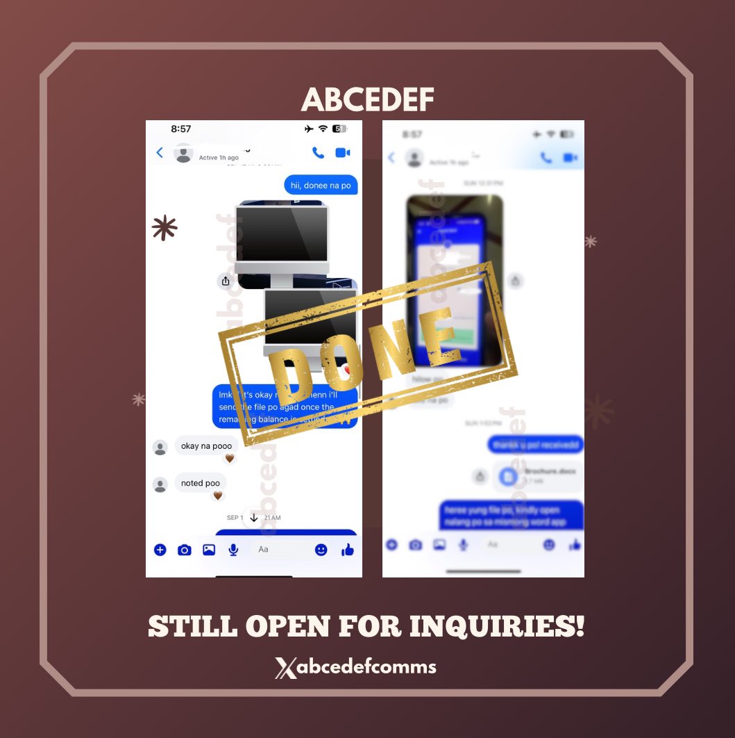 abcedefcomms's tweet image. ── .✦· Brochure made in MS Word

thank you for trusting abcedef!

╰┈➤ i&apos;m still open and accepting academic commissions! dm for inquiries!