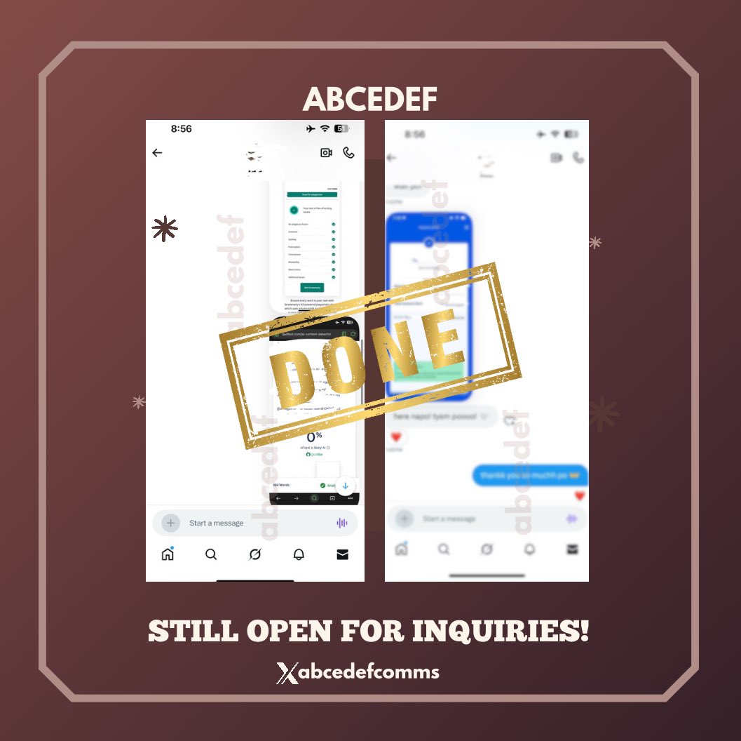 abcedefcomms's tweet image. ── .✦· Posisyong Papel

thank you for trusting abcedef!

╰┈➤ i&apos;m still open and accepting academic commissions! dm for inquiries!