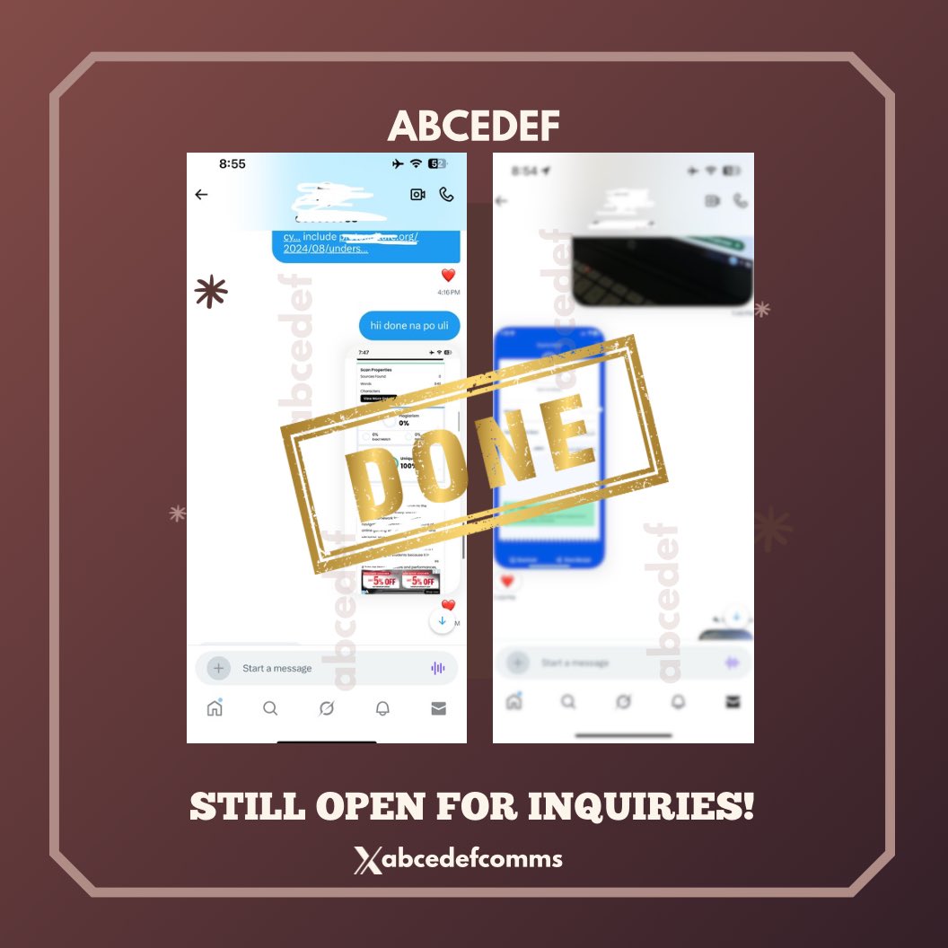 abcedefcomms's tweet image. ── .✦· RRLs 

thank you for trusting abcedef!

╰┈➤ i&apos;m still open and accepting academic commissions! dm for inquiries!
