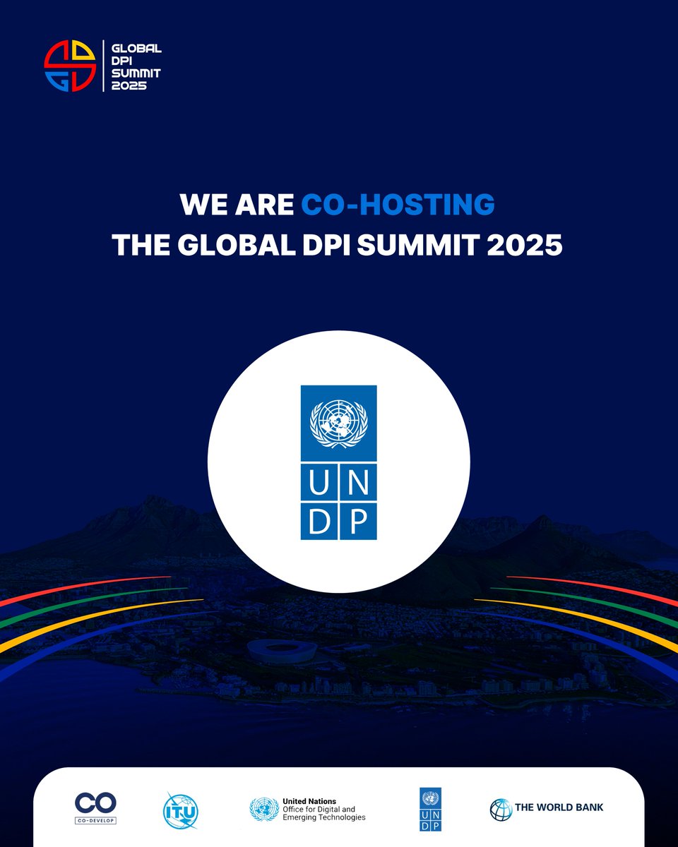 From digital ID to data exchange, <a href="/UNDP/">UN Development</a> has helped shape inclusive #DPI systems in over 170 countries. Now, they’re co-hosting #GDPIS2025 to take the conversation global.

#CapeTown | 4–6 November
Register: globaldpisummit.org/home

#GDPIS #DigitalPublicInfrastructure