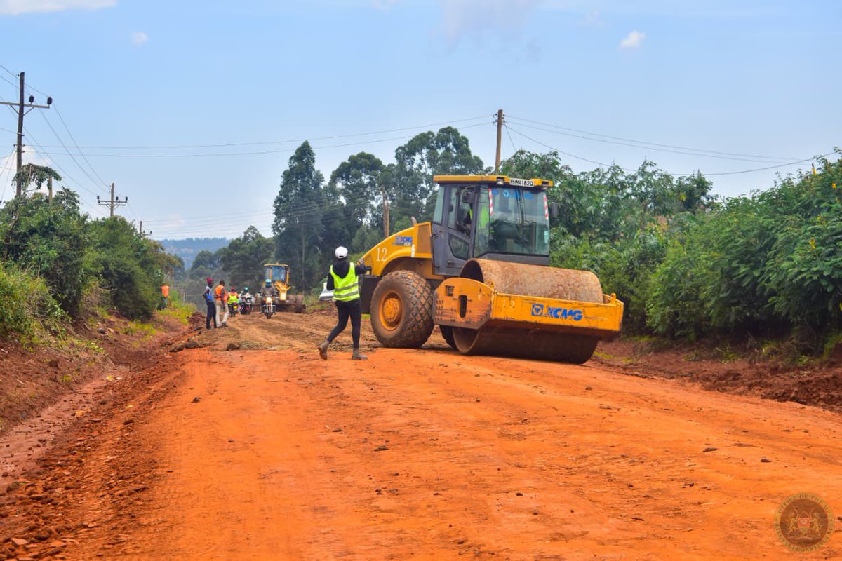Rehabilitation of Matunda Junction- Kona Mbaya- Bondeni-River Nzoia road.The contractor is fully operational on site at the Misikhu and Naitiri section, and plans are on advance stages for the contractor to mobilize equipment for permanent works on Kona Mbaya- Brigidier section.
