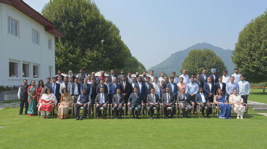 dir_ed's tweet photo. ED held its 32nd Quarterly Conference of Zonal Officers on 12–13 Sept 2025 in Srinagar, J&amp;K. The conference was convened to review key operational and administrative matters and to reaffirm confidence in the security environment of Jammu &amp; Kashmir. https://t.co/AHG69pv7bh