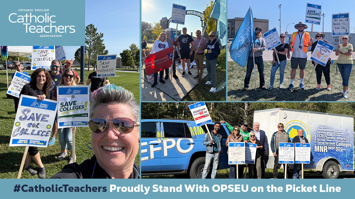 Catholic Teachers (@oectaprov) on Twitter photo #CatholicTeachers across the province have been proud to walk alongside <a href="/OPSEU/">OPSEU/SEFPO</a> college support staff on the picket line. Solidarity is not just a word - it is lived out in action. Together, we fight for the fairness, dignity, and respect of all #OnLab workers & #OntEd students! #CatholicTeachers across the province have been proud to walk alongside <a href="/OPSEU/">OPSEU/SEFPO</a> college support staff on the picket line. Solidarity is not just a word - it is lived out in action. Together, we fight for the fairness, dignity, and respect of all #OnLab workers & #OntEd students!