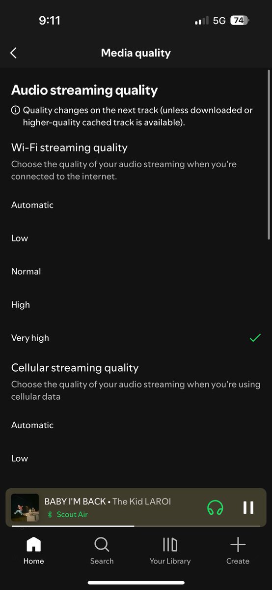 XPlusss's tweet image. Spotify: “We’re rolling out lossless audio” 
Me: “You sure about that?”