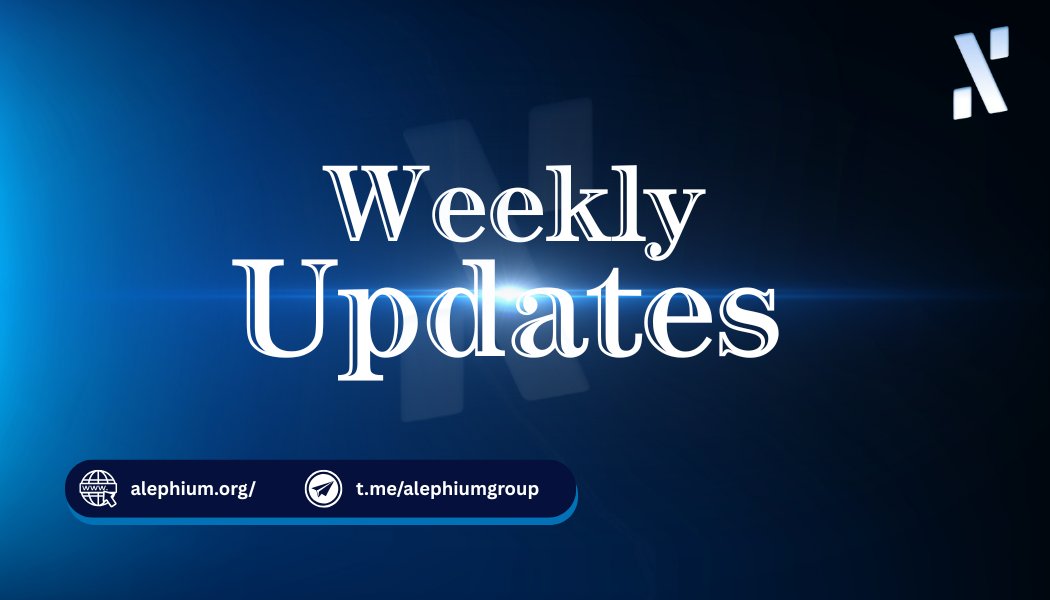 💥 Builders keep building!
<a href="/alephium/">Alephium</a>’s weekly dev update shows non-stop progress across wallets, explorer, SDK &amp; Core dApp,  from bug fixes to new features and UX improvements. 🚀

$ALPH isn’t just talking, it’s shipping. 👇