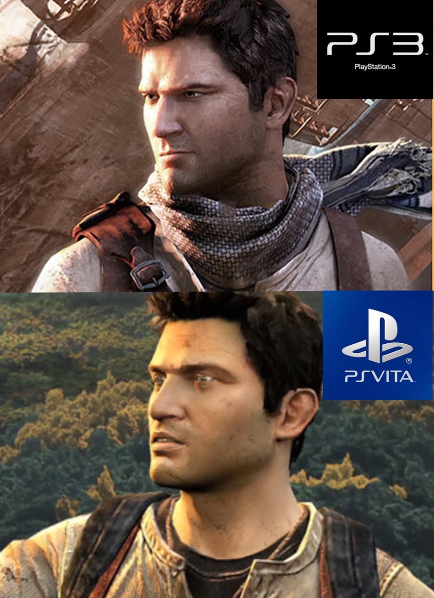 Big visual gap in Nathan Drake’s face between Uncharted on PS3 and PSVita