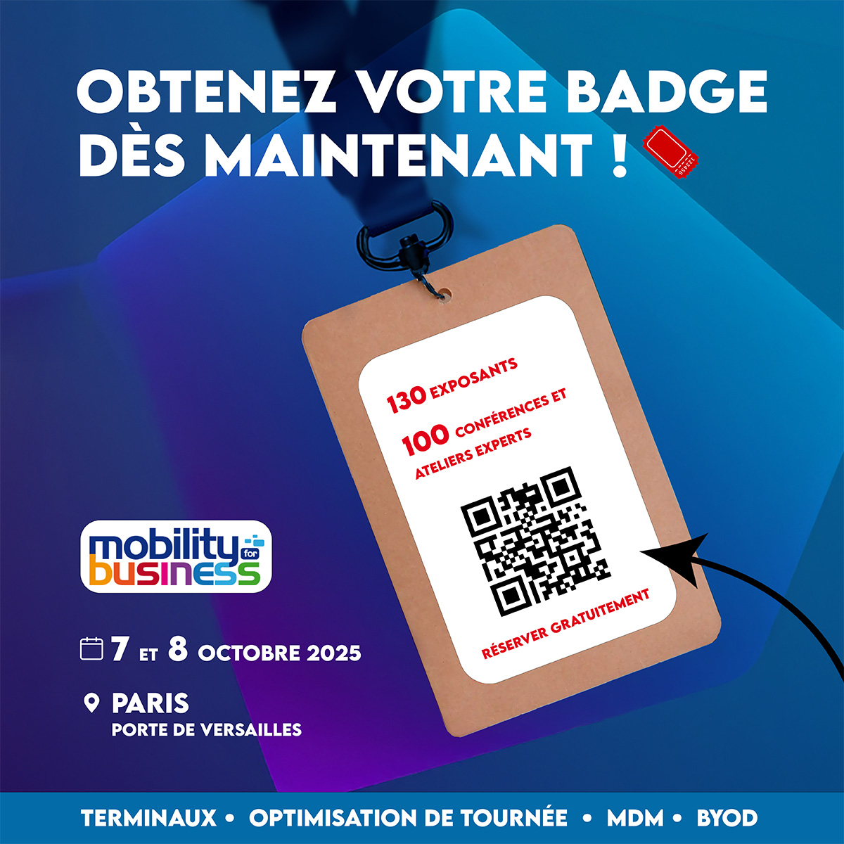 Marre de la paperasse et des équipes à la traîne ? Passez en mode mobile !
Retrouvez toutes les solutions pour améliorer la gestion et de vos équipes terrain.🤝lnkd.in/erX7EEU🤝
Votre badge vous donne également accès aux <a href="/SalonsSolutions/">SalonsSolutions</a>  et au Forum #Cybersec #Cloud #IA