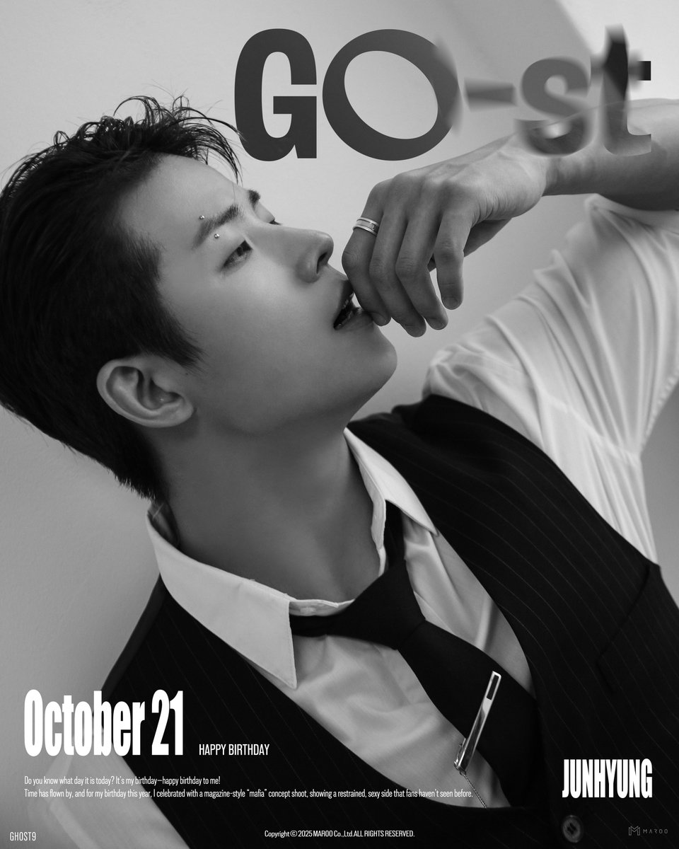 [🎂]

2025.10.21
HAPPY SONJUNHYUNG DAY 🎉

준형이에게 축하의 메세지를 남겨주세요🤍

#SONJUNHYUNG #손준형 #HBD_SONJUNHYUNG
#GHOST9 #고스트나인