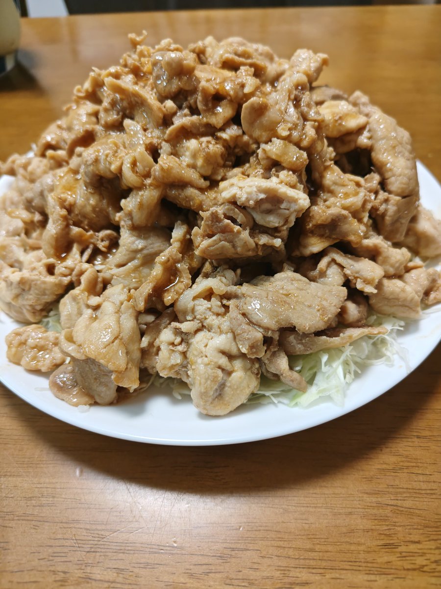 夕飯
生姜焼き
作りすぎ