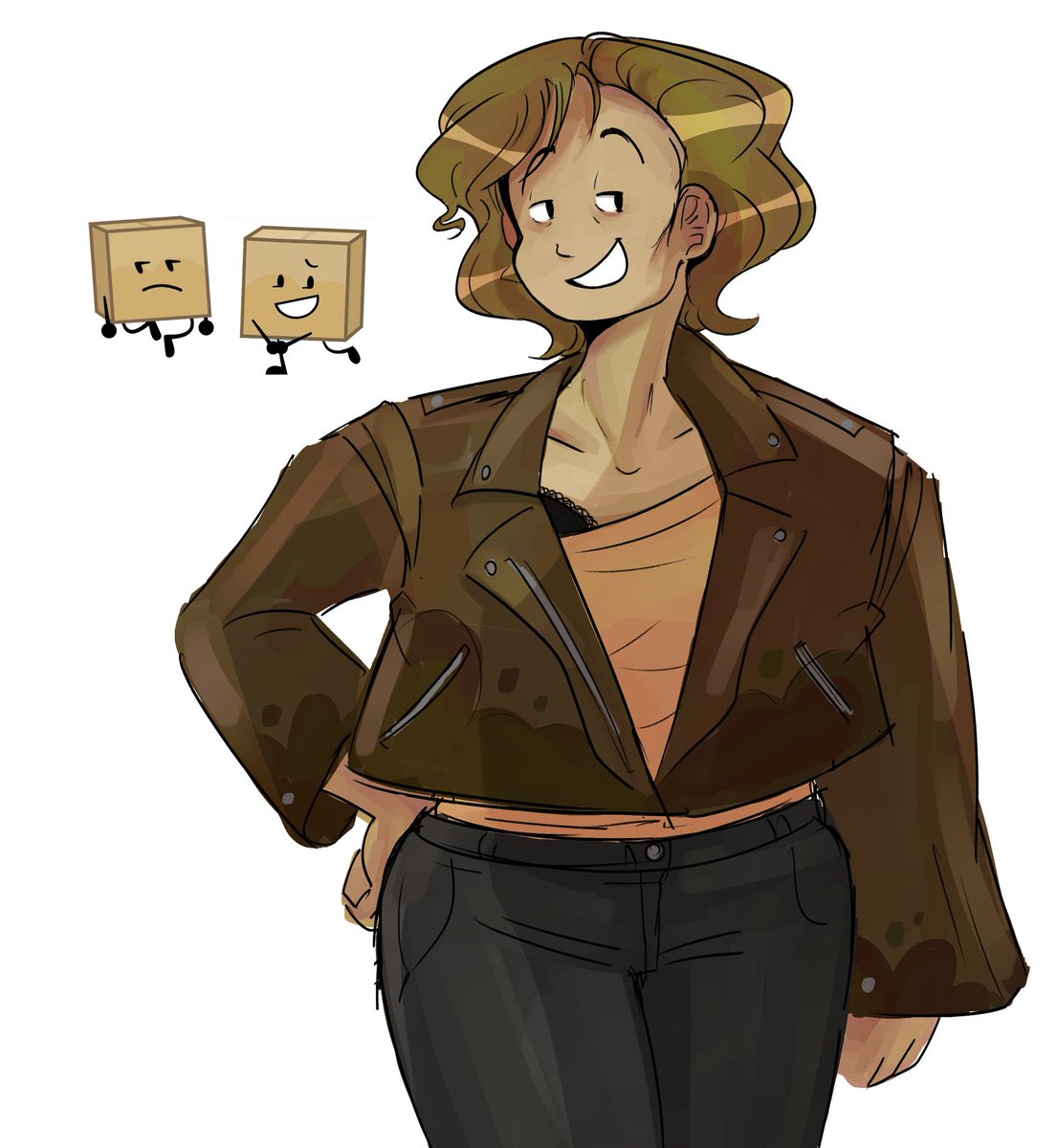 I never posted my box design whats wrong with me #boxii #inanimateinsanity #gijinka