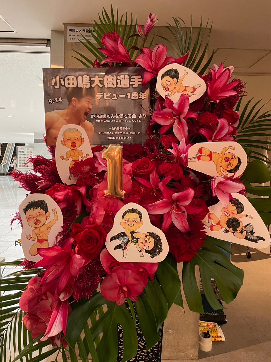 shikibo8717's tweet photo. #プロレスリングノア
#小田嶋大樹 選手 デビュー1周年で #フラスタ を
お届けさせて頂きました!
世界でひとつのフラスタ
ABCフラワーはファンの皆様の想いをお届け致します
#コンサート花 #スタンド花 #楽屋花 ご用命は専門店 ABCフラワーまでお問い合わせください!
#abcflower #abcフラワー https://t.co/OUDZVV3nCg