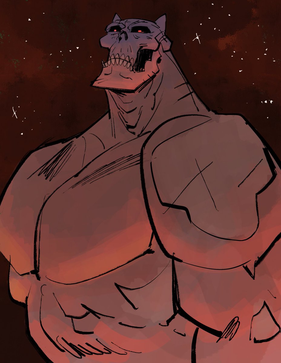 Tried going to bed but then I had to draw these demon ass lookin skeleton dudes first, you know how it is #illustration #cartoon #art