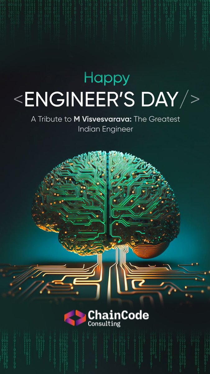 ChaincodeLlp's tweet image. From solving problems to shaping the future, engineers make innovation possible. ⚙️🚀 #HappyEngineersDay!&quot;

#EngineersDay2025 #Innovation #FutureOfTech #EngineeringLife #excellence #BlockchainInnovation #ChainCodeConsulting