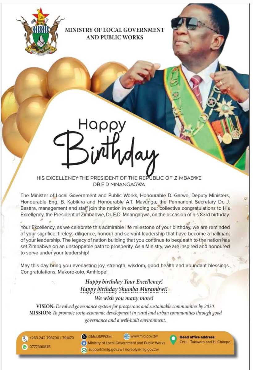 Ministry of Local Government and Public Works tweet media