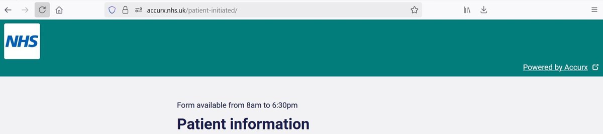 Incredible that you seemingly can't order a prescription on the NHS online... outside working hours! Yep. No surgery accessible, digitalisation of NHS, and worse accessibility.  An incredible joke.