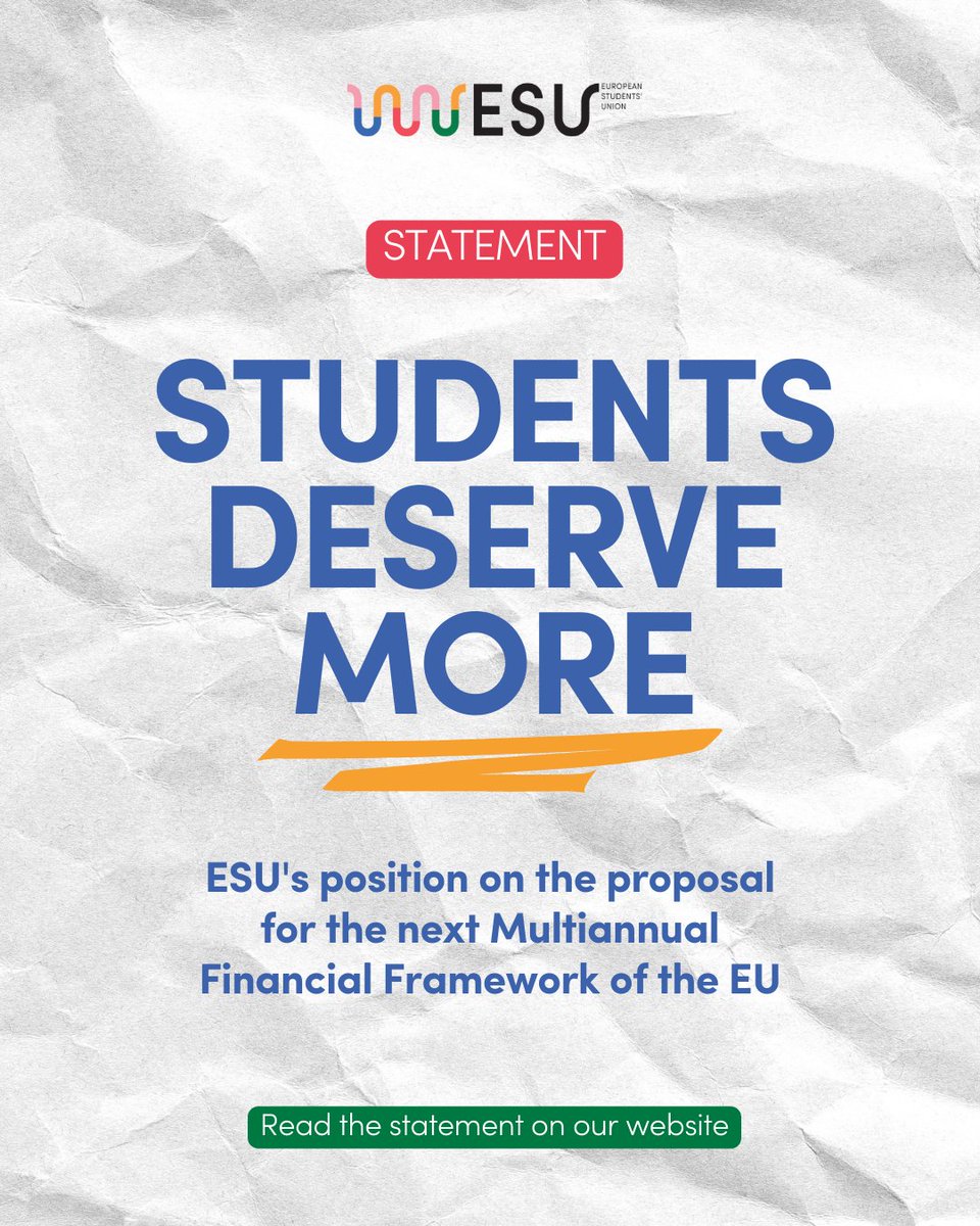 European Students' Union (ESU) tweet media