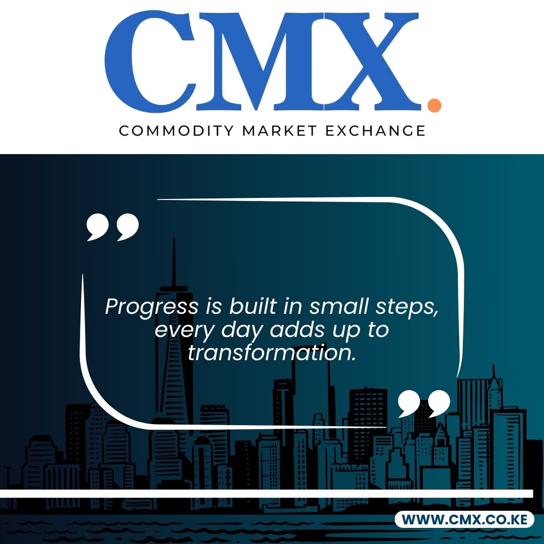 Growth isn’t instant, it’s built step by step. At CMX, we believe consistency turns today’s efforts into tomorrow’s opportunities. #CMXKenya #TradeWithVision