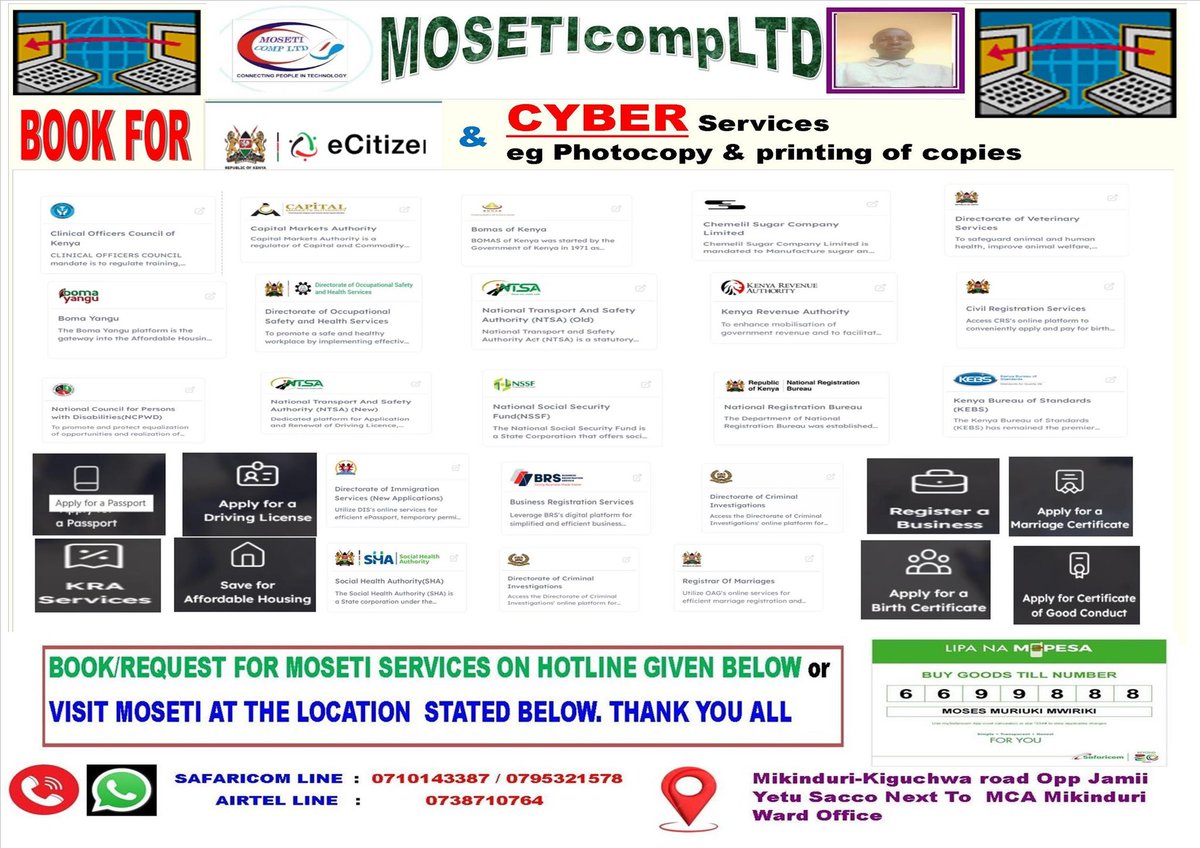 moseticompltd's tweet photo. Call/Whatsapp On 0710143387 for the services https://t.co/AJs9ePW4mO