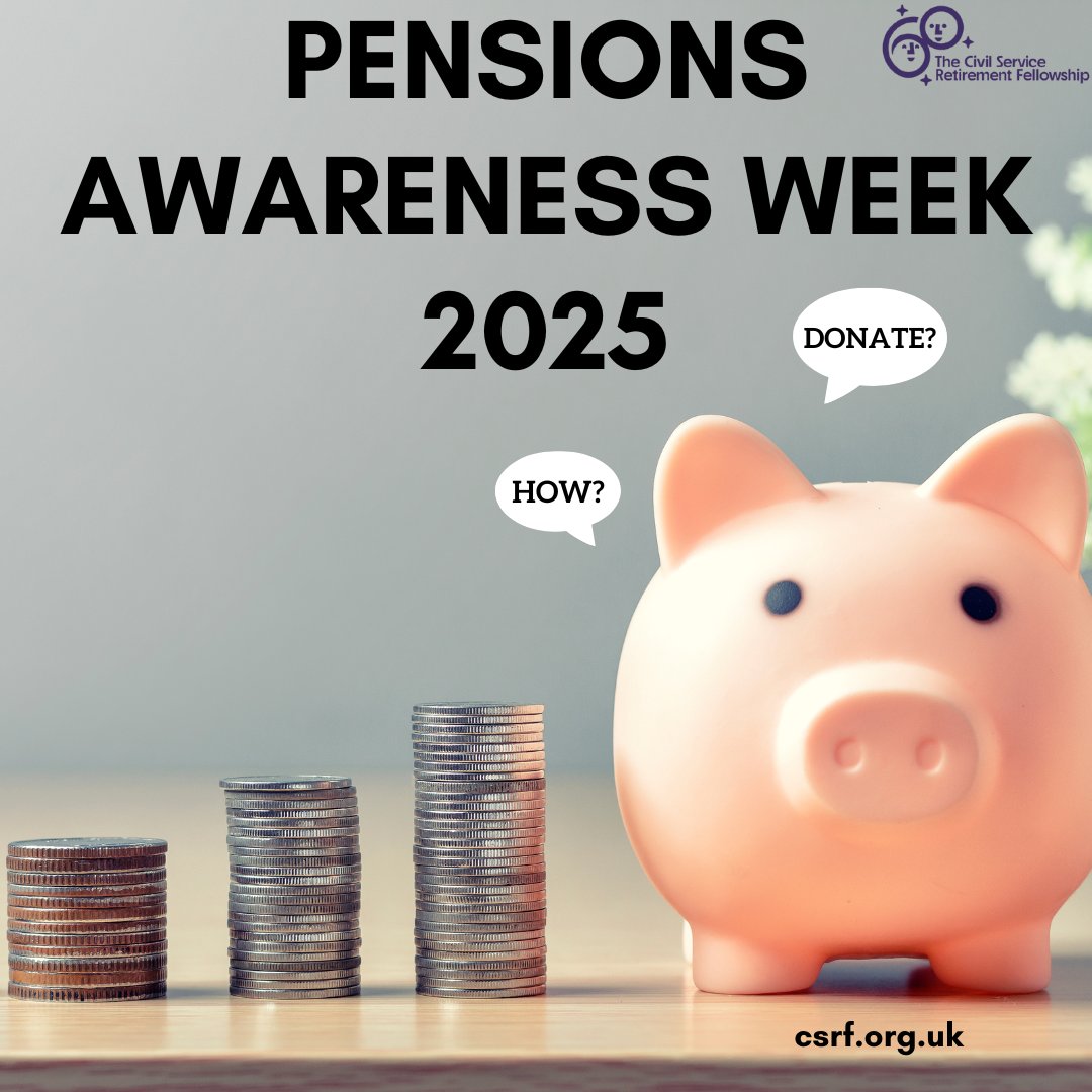 THECSRF's tweet image. It’s #PensionsAwarenessWeek – a great time to plan for your future &amp;amp; support others doing the same.

As we celebrate our 2025 Diamond Anniversary, our £60,000 Fundraising Appeal is in full swing! 💎

Help us reach our goal – donate by phone or cheque.
👉 bit.ly/3JQSuY5
