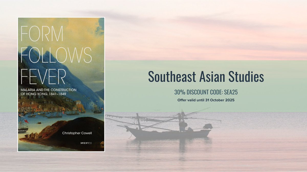 The first in-depth account of the turbulent early years of settlement and growth of colonial Hong Kong across the 1840s.

Find us at the #ASEASconference2025 today!

 mngbookshop.co.uk/9789882372900/…

<a href="/ASEAS_UK/">Association of Southeast Asian Studies (ASEAS)</a>