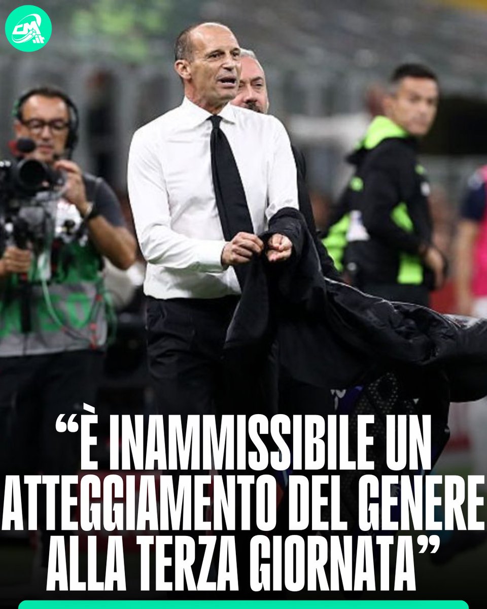 🔥”ATTEGGIAMENTO STUDIATO” 

A Radio Radio, Gianni Visnadi ha criticato il comportamento di #Allegri: “Sembra quasi un atteggiamento studiato per far pensare che è un istintivo, un passionale. Per me è inammissibile che un uomo di quasi 60 anni abbia un atteggiamento del genere