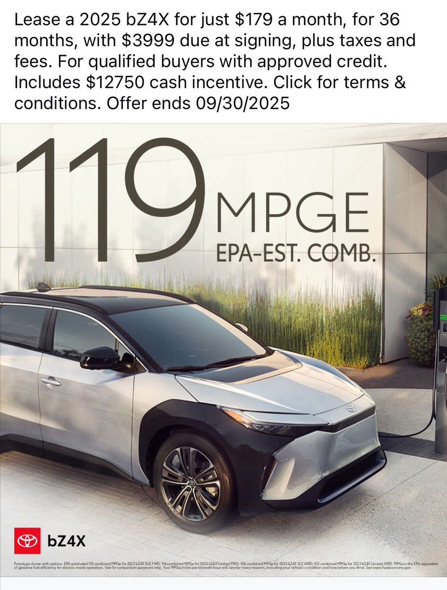 Leasing a vehicle is an endless money pit.

$4k due at signing, then $179/month for 3 years. 

Add the $4k in to your monthly payment and that’s a total cost of $10,440 over 3 yrs or $290/month.

Then you get to turn the car in and start a brand new monthly payment!