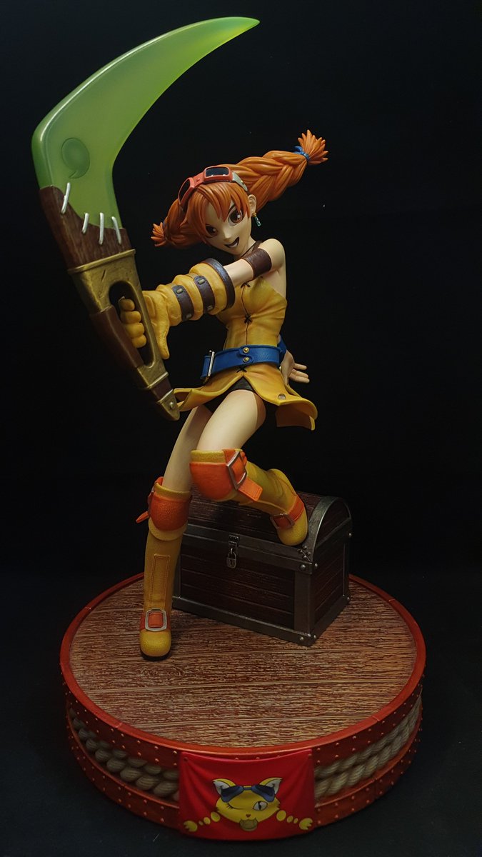 hoiman_yip's tweet image. The F4F Aika is a beautiful piece that captures her likeness and official art splendidly. Great paint job, sculpt, pose, and just an aesthetically gorgeous piece that captures your eye. Big Skies fan, so really glad we got the main trio in statue form. #SkiesOfArcadia #sega #F4F