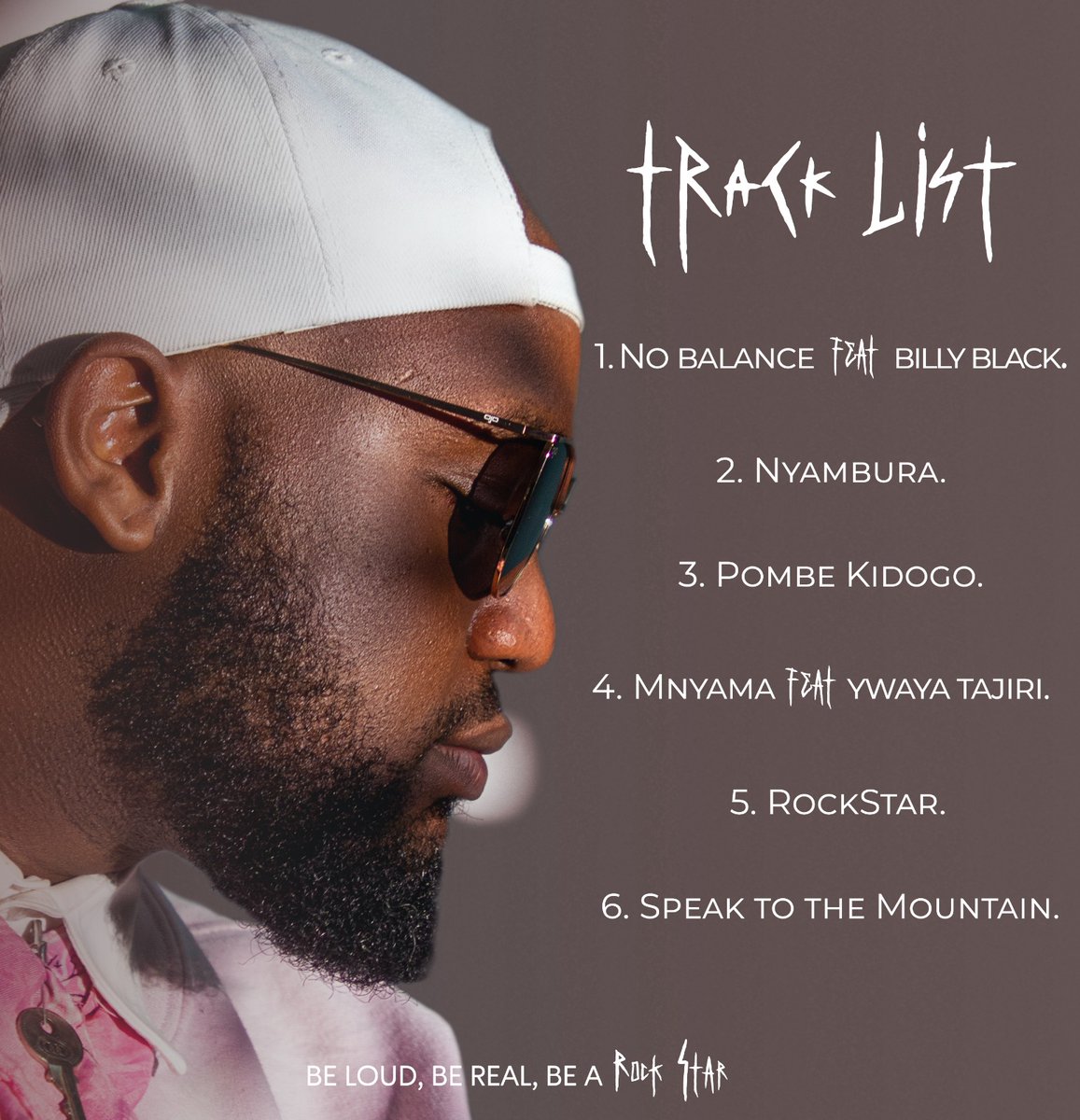 Chabari’s latest project ‘Rockstar’ is 6-track EP blending Dancehall, Hip-Hop and Afro-Pop. The EP featuring collaborations with Billy Black and Ywaya Tajiri, has catchy rhythms and melodies in songs like “No Balance”, “Nyambura”, “Pombe Kidogo” and “Mnyama.”
3/6