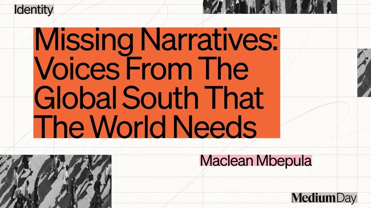 Maclean4Real's tweet photo. Date: 19 Sept. Time: 8am EST/ 2pm CAT. 

You are Invited to my Medium Day (19 Sept) Presentation: “Missing Narratives: Voices From The Global South That The World Needs”. For more info on how to attend: https://t.co/xWcmkZFF5A #MediumDay2025 #Writer #ghostwriter #globalSouth https://t.co/oarjG5Fv4f