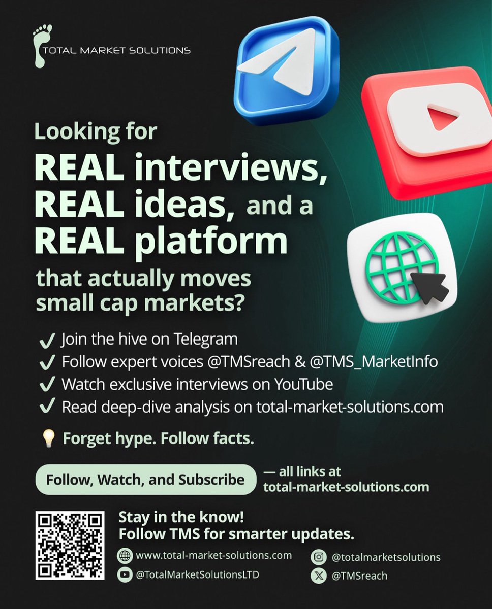 TMSreach's tweet image. We don’t just tell your story — we amplify it. Right message → Right people → Maximum impact. Classic strategy + Modern edge = Zero noise 🗣️🎙️🎯

👇 Follow us
📸 @instagram
🎥 @YouTube
🐦 @X
📲 @telegram
💼 @LinkedIn
🎵 @tiktok_uk

🐝 #JoinTheHive → t.me/+3YrVrpv5el1jN…