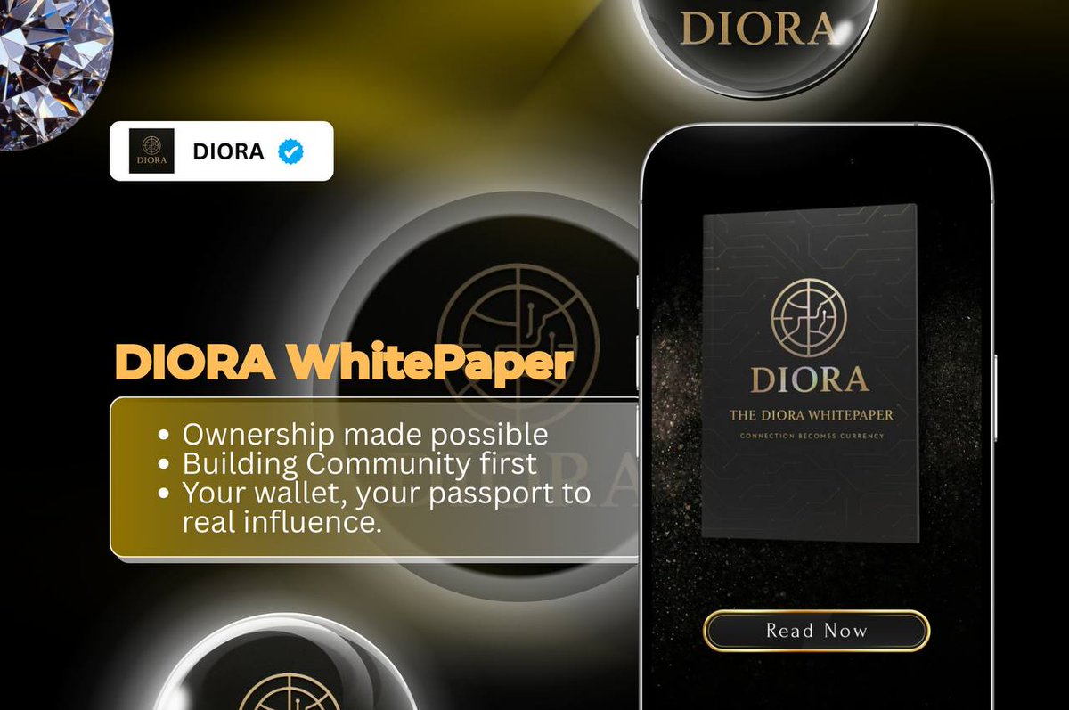 DIORA_social's tweet photo. If you haven’t read the whitepaper, you’re missing the why behind the movement.

Get the clarity you need.
Understand the engine behind the evolution.

READ: https://t.co/chXV7hQkQY https://t.co/bDFG10hvRS