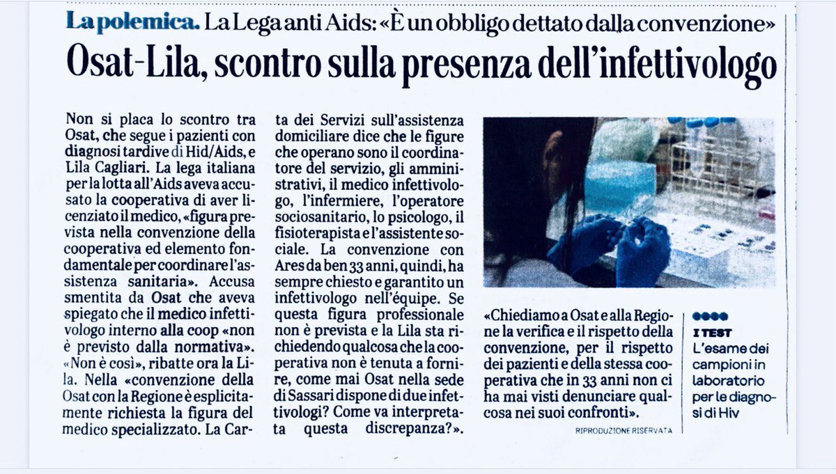 lilacagliari's tweet image. Nessuno scontro contrariamente a quanto scrivono, solo la richiesta del rispetto della convenzione con la Regione
#regione #osat #convenzione #diritti