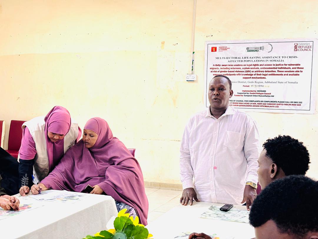 "Empowering migrants through awareness! Join our legal rights sessions supported by DRC/Danida. Knowledge is power! Thank you, DRC/Danida! #LegalRights #MixedMigrationSupport #AwarenessRaising"
<a href="/DRCSomalia/">DRC Somalia</a> @DANIDA