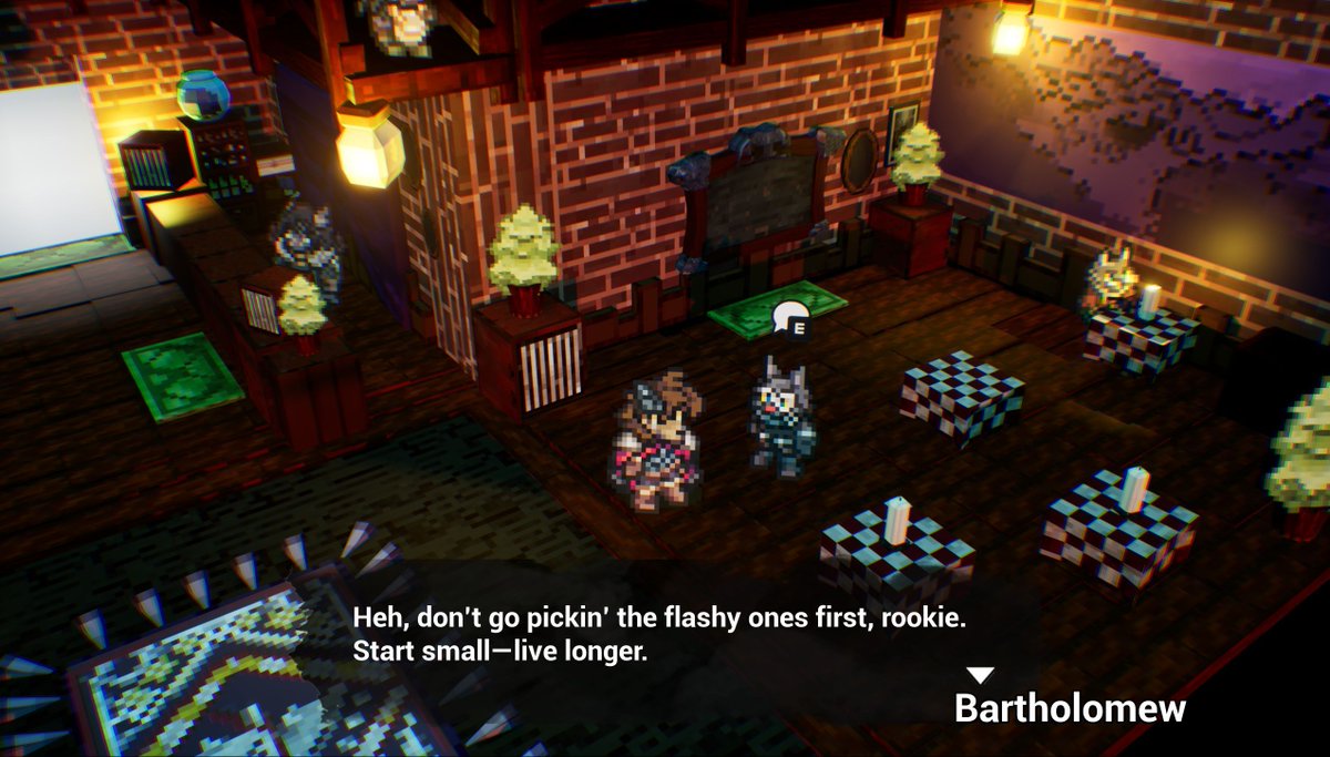 The Tavern, Reimagined in 3D 
We’ve taken the hub of our game—the tavern where jobs are posted, allies gather, and stories unfold!

#IndieDev #GameDev #TacticalRPG #PixelArt #GameEnvironment #IndieGame #MadeInUnreal